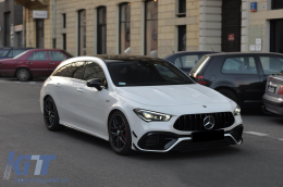 Calandre pour Mercedes CLA X118 C118 2019-05.2023 GT-R Panamericana Design Noir-image-6069372