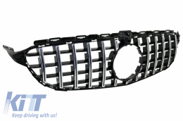 Calandre pour Mercedes Classe C W205 S205 A205 C205 14-18 GT-R Look Panamericana-image-6033804