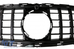 Calandre pour Mercedes Classe E Facelift W213 S213 C238 A238 Sport Line 2020+ GT-R Panamericana Design Noir-image-6079080