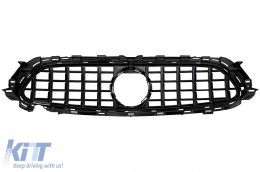 Calandre pour Mercedes Classe E Facelift W213 S213 C238 A238 Sport Line 2020+ GT-R Panamericana Design Noir-image-6079081