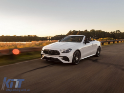 Calandre pour Mercedes Classe E Facelift W213 S213 C238 A238 Sport Line 2020+ GT-R Panamericana Design Noir-image-6079083