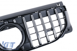 Calandre pour Mercedes GLB-Class X247 Facelift Standard (07.2023-2026) GT-R Panamericana Design Chrome-image-6128569