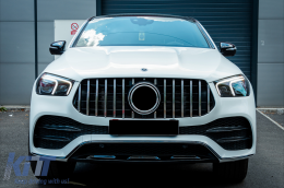 Calandre pour Mercedes GLE SUV W167 V167 GLE Coupé C167 Pack Sport 19+ GTR Look-image-6095123