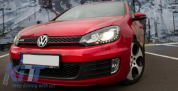 Calandre Pour VW Golf 6 VI 08-12 Phares LED DRL U-Look Feux arrières Full LED-image-6037460