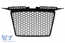 Calandre sans badge pour Audi A3 8P 04-07 RS Design Noir Brillant-image-6074166