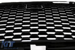 Calandre sans badge pour Audi A3 8V Facelift 17-18 Noir Brillant Look RS3-image-6098482