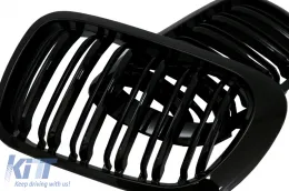 Calandres pour BMW 3 E46 Coupé Cabrio Non Facelift 99-02 Double Stripe M Look-image-6081949