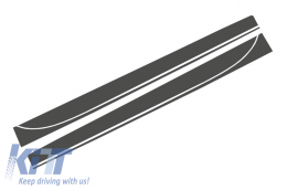 Calcomanías laterales Vinilo adhesivo Oscuro Gris para BMW 3 F30 F31 2011+ M-Performance Look-image-6022133