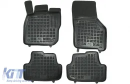 image-71-Caoutchouc Tapis coffre Noir pour VW GOLF 8 Mild Hybrid 19+ Sans odeur Bord 3 cm