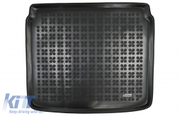 image-19-Caoutchouc Tapis coffre Noir pour VW TIGUAN I 2007-2017 Bord de 3 cm sans odeur