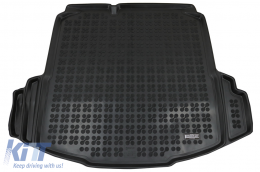 image-2-Caoutchouc Tapis de coffre Noir pour VW Jetta V 05-11 Dedicated Edge augmenté Inodore