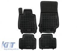 image-21-Caoutchouc Tapis sol Noir pour ALFA ROMEO GIULIA 952 4x2 2016+ Bord 3 cm sans odeur