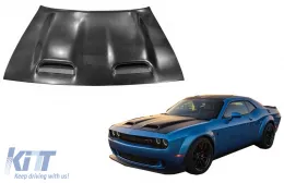 image-22-Capuche Bonnet Air Évents pour Dodge Challenger Coupé 2015-2023 Hood