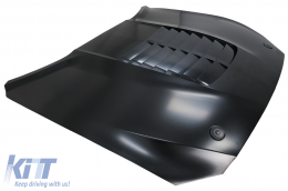 Capuche Bonnet Air Évents pour Ford Mustang Mk6 VI sixième génération 15-17 GT500 Look-image-6077367