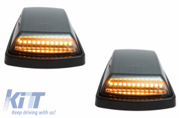 Capuche Scoop Bonnet pour Mercedes W463 89-17 LED Obsidian Black Lights Dynamic-image-6046808
