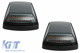 Capuche Scoop Bonnet pour Mercedes W463 G 89-17 Obsidian Noir LED Lumières dynamiques-image-6046807
