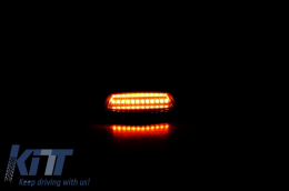 Capuche Scoop Bonnet pour Mercedes W463 G 89-17 Obsidian Noir LED Lumières dynamiques-image-6046811