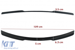Capuchon Aileron Becquet Toit Add-On Aile pour Audi Q8 SUV 2018+ Sport Design Noir brillant-image-6086534