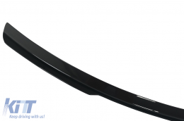 Capuchon Aileron Becquet Toit Add-On Aile pour Audi Q8 SUV 2018+ Sport Design Noir brillant-image-6086535