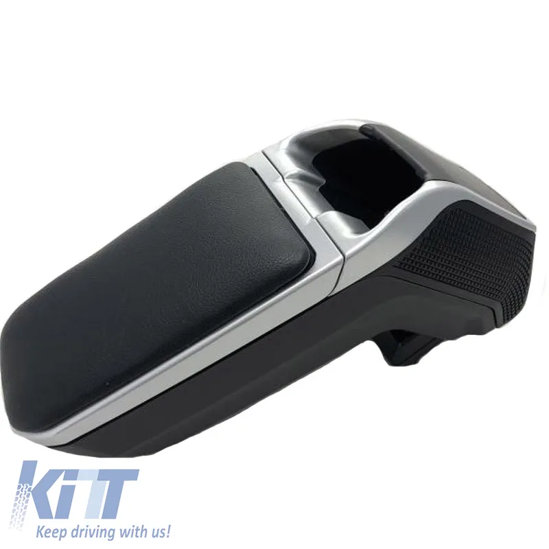 Car Armrest Black-Silver Armster 2 Look Universal 22250