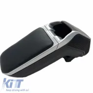 Car Armrest Black-Silver Armster 2 Look Universal 22250-image-6299333