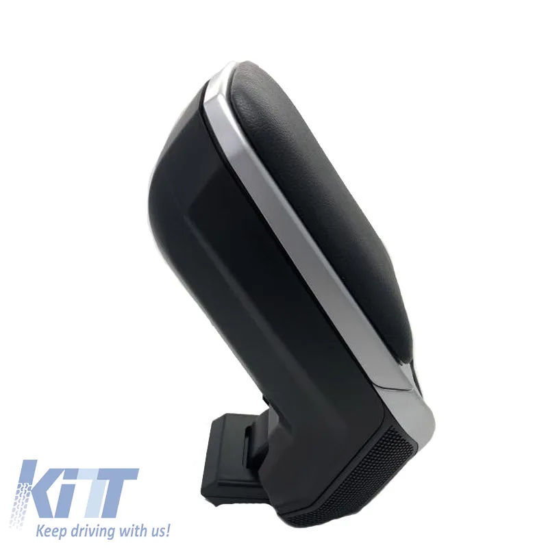 Car Armrest Black-Silver Armster 2 Look Universal 22250