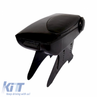 Car Armrest Classic With Drink Holders Black Universal 22206