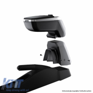 Car Armrest With Base Armster 2 Suitable for Opel Astra H 04-13 Silver Set 2 Pieces - CGROO6042238
