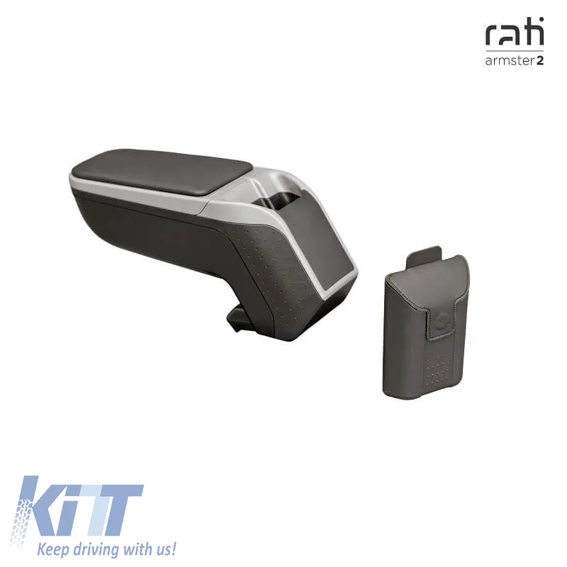 Car Armrest With Base Armster 2 Suitable for Opel Astra H 04-13 Silver Set 2 Pieces