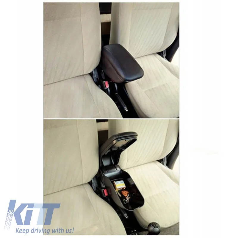 Car Armrest with Base suitable for Opel Astra H 2004-2009 Set 2 Pieces
