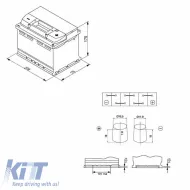 Car Battery 65Ah Right Bosch 650Α (EN) Start Stop EFB S4E07-image-6316098