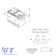 Car Battery 95Ah Left Bosch 830A (EN) S4029 External Terminals-image-6316050