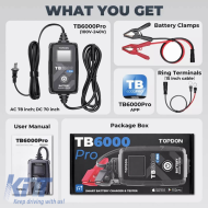 Car Battery Charger & Tester Topdon 6/12 Volt 6 Amper TB6000PRO-image-6316405