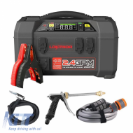 Car Booster, Powerbank, Car Washer 1.5 MPA Cordless, Compressor 150PSI, Led Light 5 in 1 Lokithor AW401 12 Volt 2500A