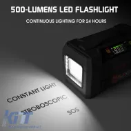 Car Booster, Powerbank, Car Washer 1.5 MPA Cordless, Compressor 150PSI, Led Light 5 in 1 Lokithor AW401 12 Volt 2500A-image-6304751