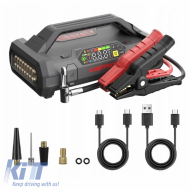 Car Booster, Powerbank, Compressor 150PSI, Led Light 4 in 1 Lokithor JA301 PRO 12 Volt 2500A