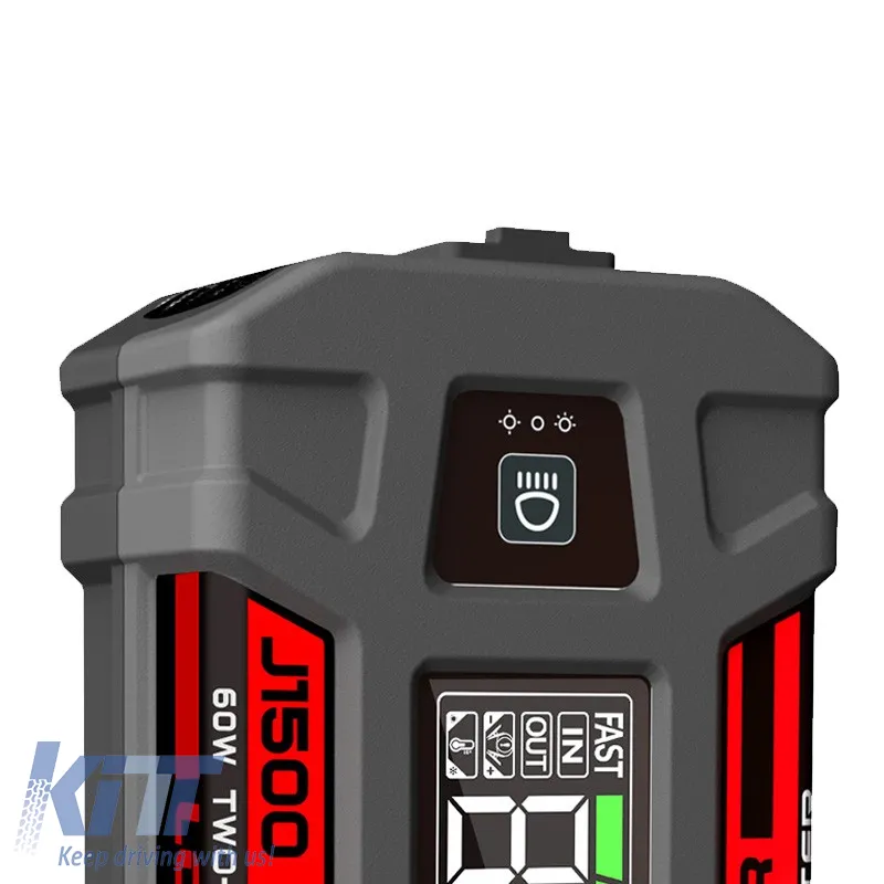Car Booster, Powerbank, Led Light 3 in 1 Lokithor J1500 12 Volt 1500A