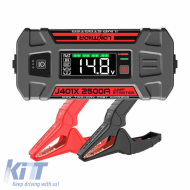 Car Booster, Powerbank, LED Light 3 in 1 Lokithor J401X 12 Volt 2500A with -40°C Start Tech