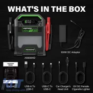 Car Booster, Powerbank, Led Light 3 in 1 Lokithor J10000HD 12 Volt 10000A / 24V 5000A-image-6318540