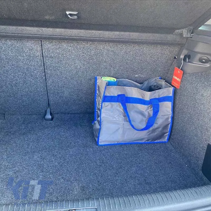 Car Boot Organizer & Shopping Bag Gray / Blue 38x20x31cm