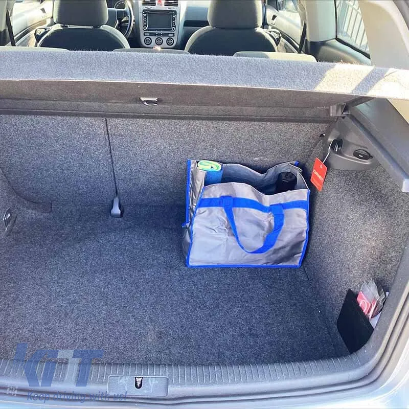Car Boot Organizer & Shopping Bag Gray / Blue 38x20x31cm