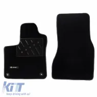 Car Carpets suitable for Smart W453 2014+ With One Emblem Black 2 Pieces-image-6302611