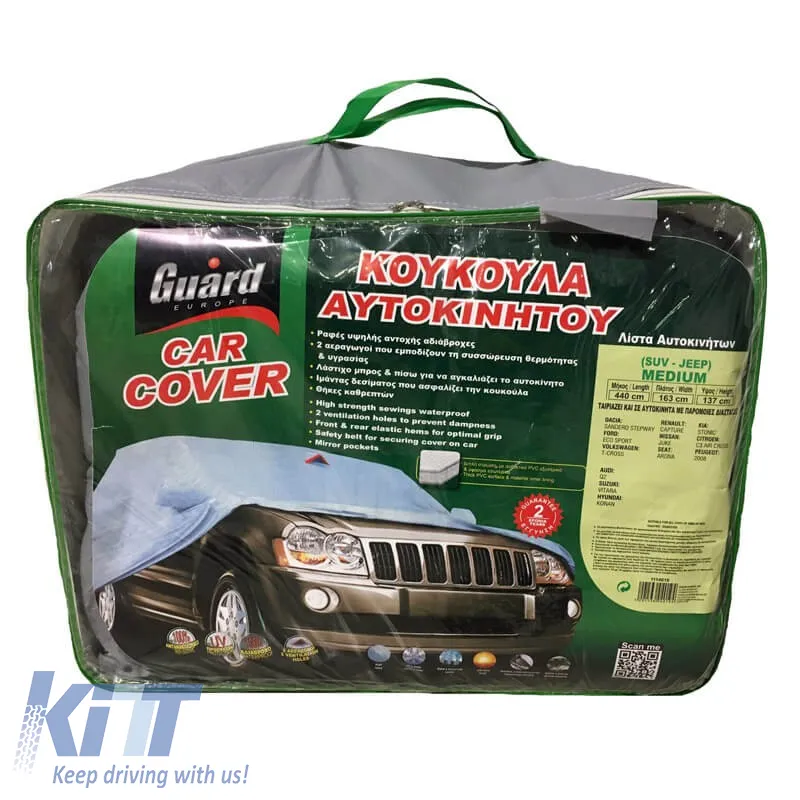 Car Cover Guard suitable for Jeep / SUV Medium 420x163x137cm