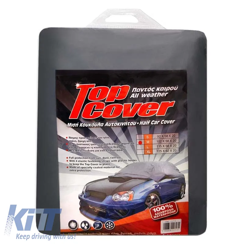 Car Cover Half Top Cover Medium 259x147x50cm