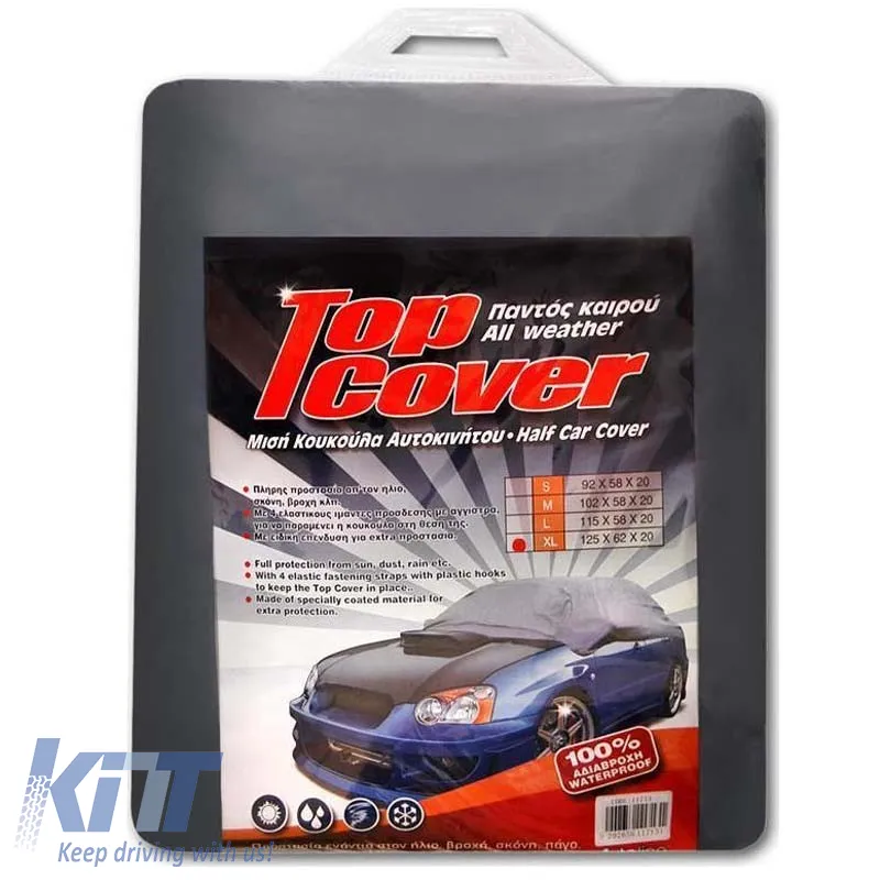 Car Cover Half Top Cover X-Large 317x157x50cm