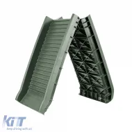 Car Dog Ramp Entry Aid Anti-Slip Foldable Olive Green 155x40cm up to 90Kg-image-6278567