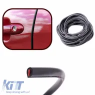 Car Door Trim Protector Black Sink With Double Sided Tape 5mm x 5mm x 15 Meters-image-6312396