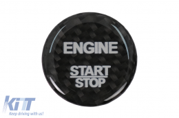 image-6-Car Engine Start Button Cover Interior Decoration suitable for Mercedes A-Class W176 (2012-2017) B-Class W246 (2012-2017) C-Class W205 (2015-2017) W204 (2008-2014) Real Carbon