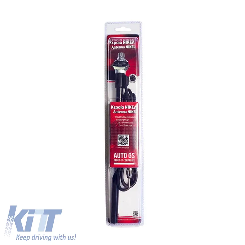 Car Fender Antenna Universal Chrome 100cm