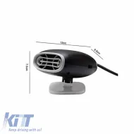 Car Heater / Defroster Plug In Lighter 12 Volt 150 Watt Black / White Color 15270-image-6306403
